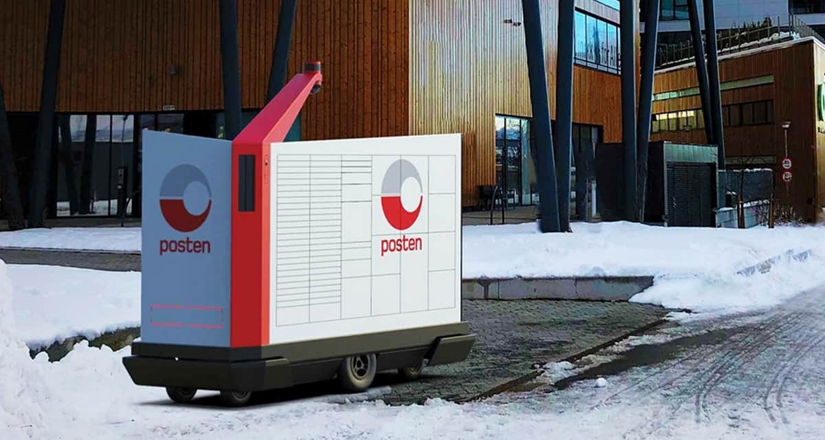 Робот, осуществляющий доставку отправлений Почты Норвегии